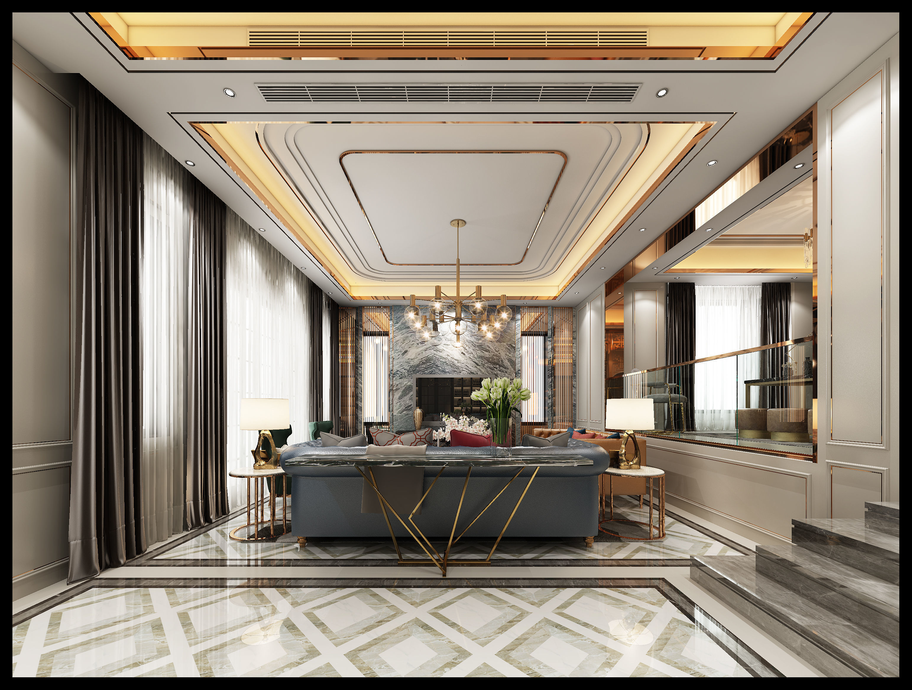 Luxury interior 3D model_1