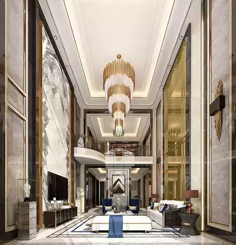 Luxury living room interior