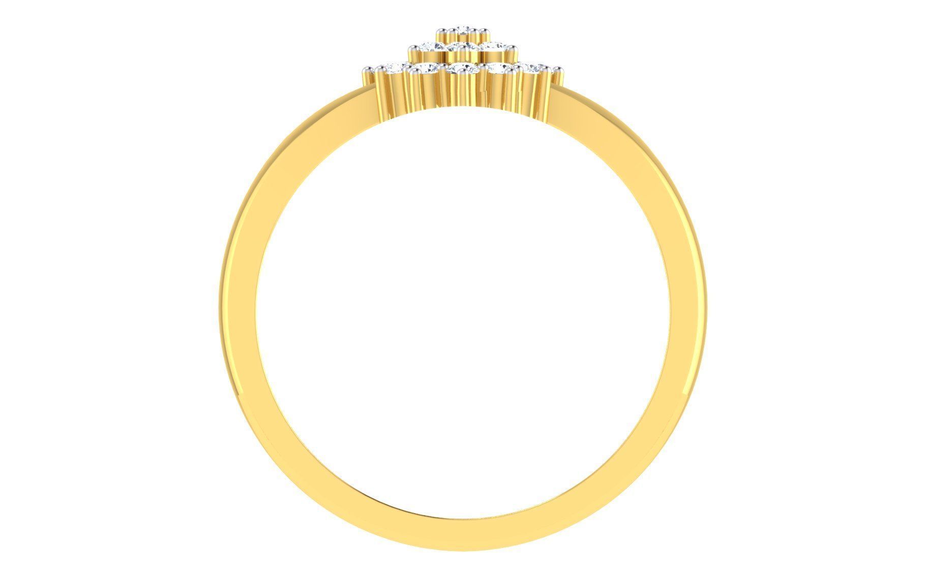 Women Ring Render 3dm STL OBJ FBX Details 3D print model_3