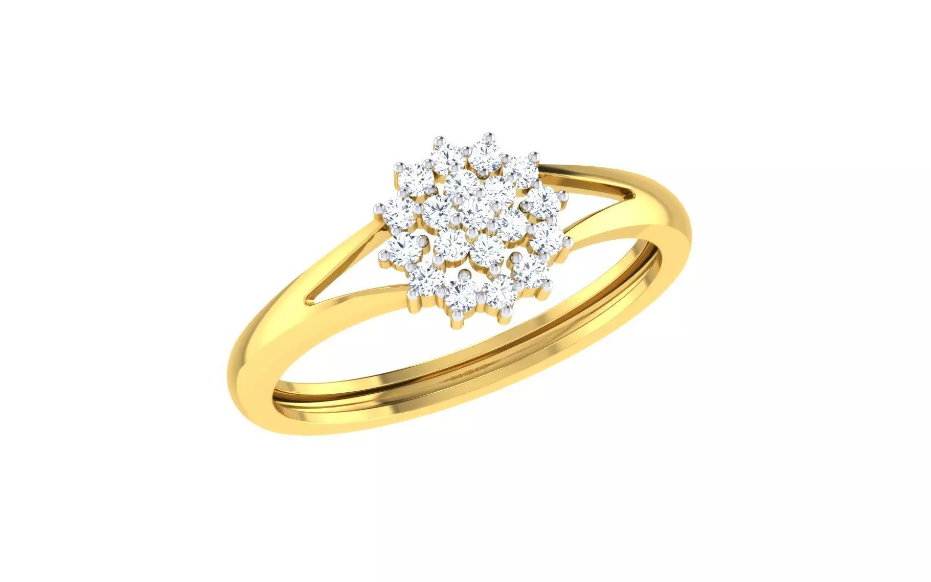 Women Ring Render 3dm STL OBJ FBX Details 3D print model_0