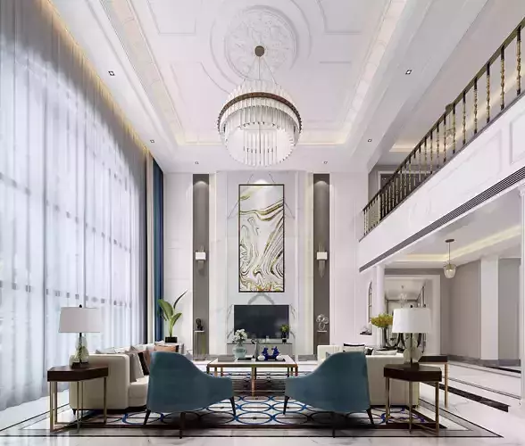 Luxury living room interior