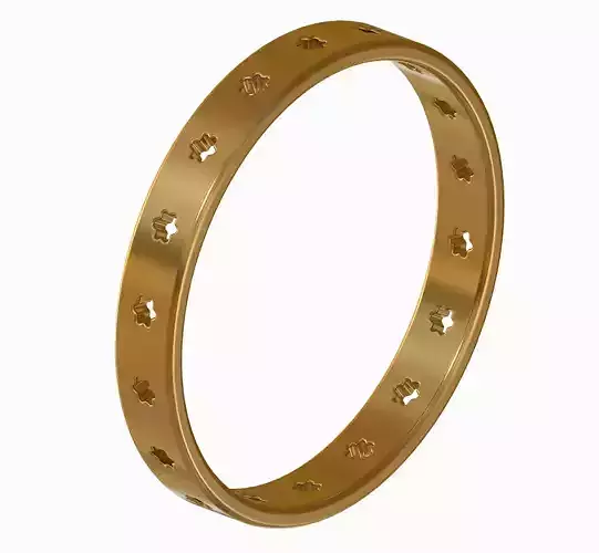 Prestigious Fancy Bangle 3D print model