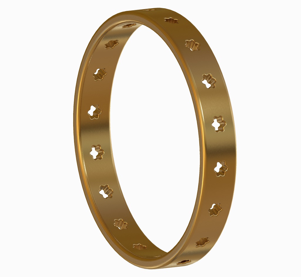Prestigious Fancy Bangle 3D print model_1