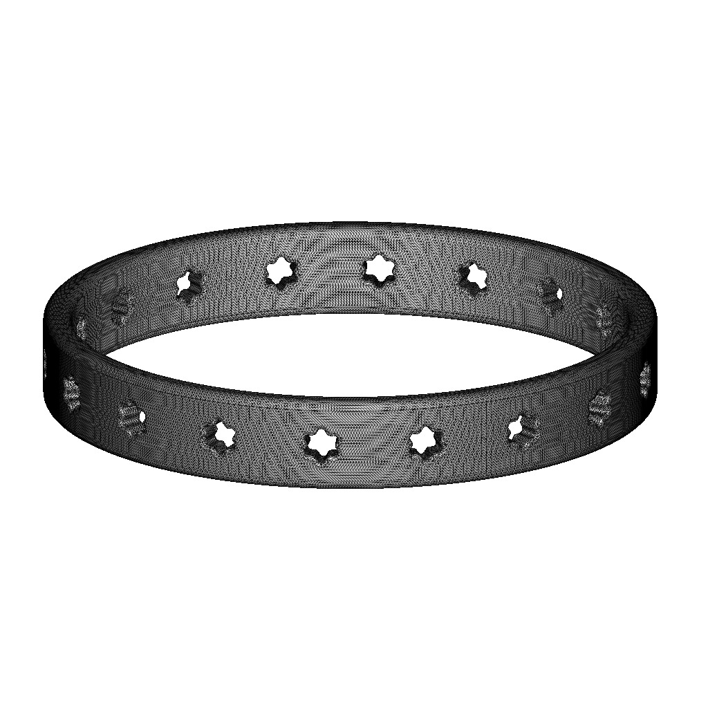 Prestigious Fancy Bangle 3D print model_3