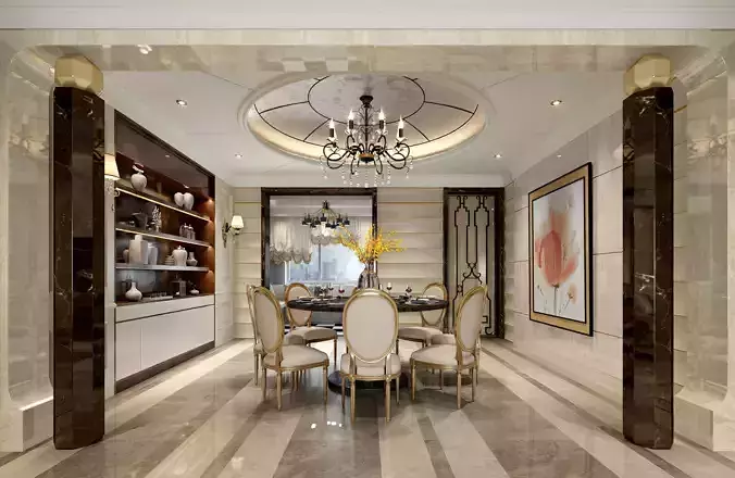 Luxury living room interior