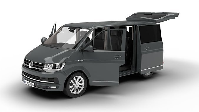 Volkswagen T6 Transporter 2019 HQ 3d model  3D model