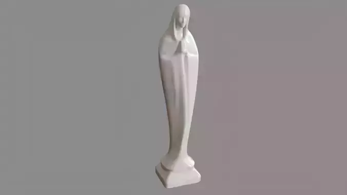 Virgin Mary Statue 3D model