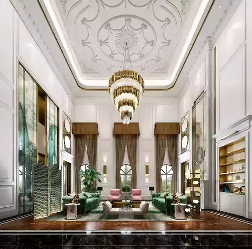 Luxury living room interior