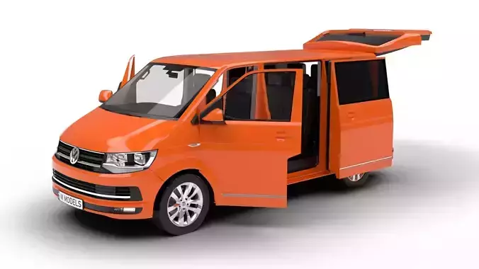Volkswagen T6 Transporter 2019 HQ 3d model 
