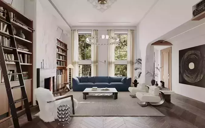 Vintage Villa 3D model