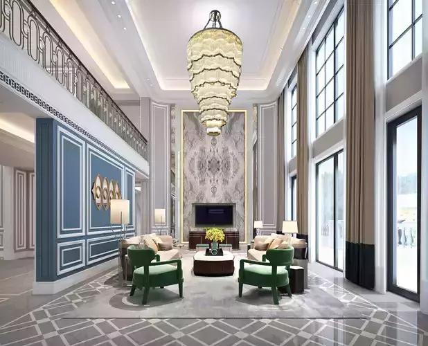 Luxury living room interior