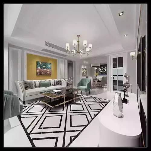 Luxury living room interior