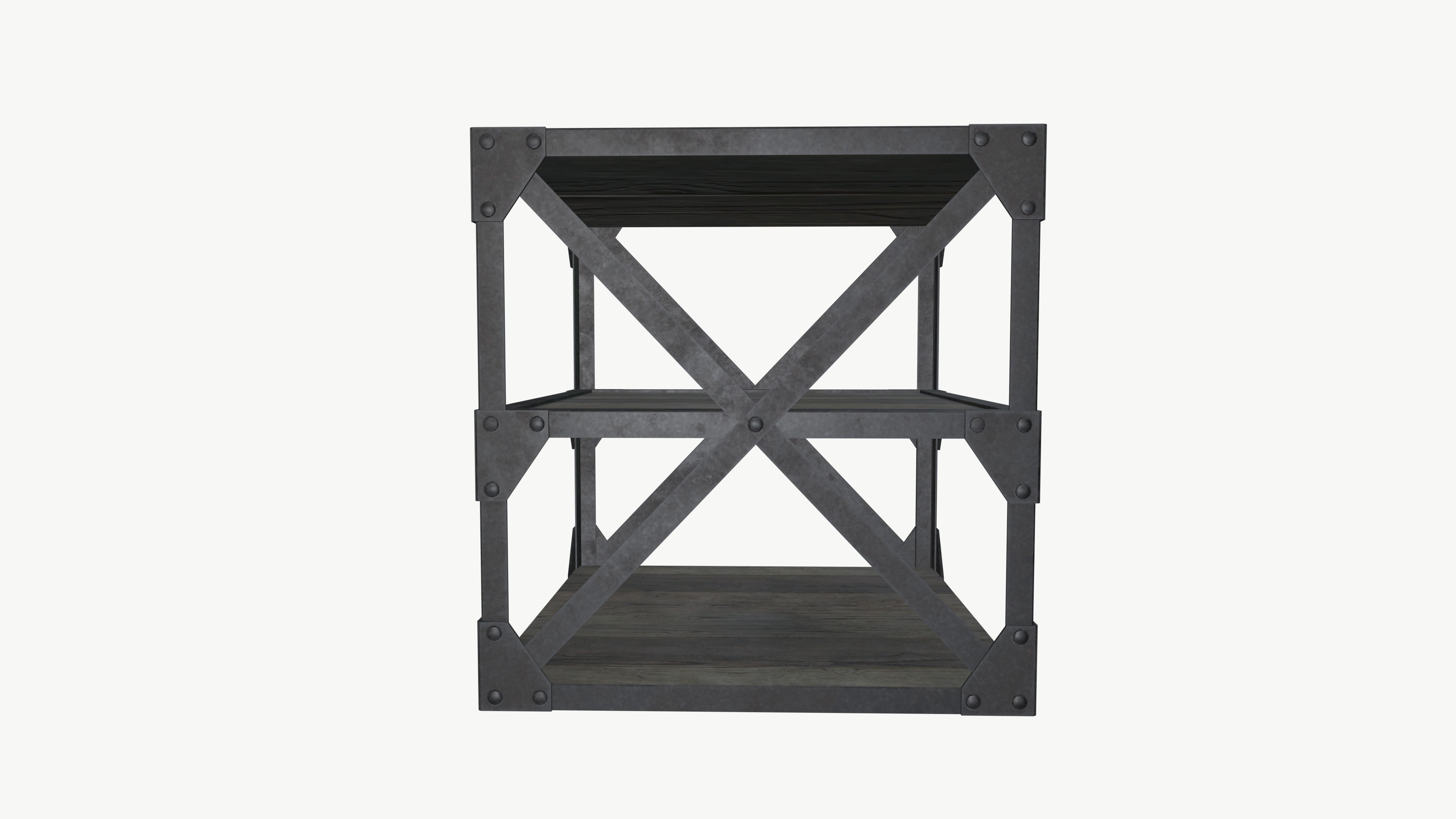industrial table 3D model_2