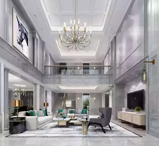 Luxury living room interior