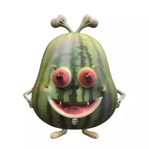 Watermelon Monster Character
