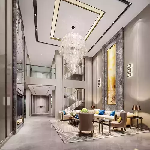 Luxury living room interior