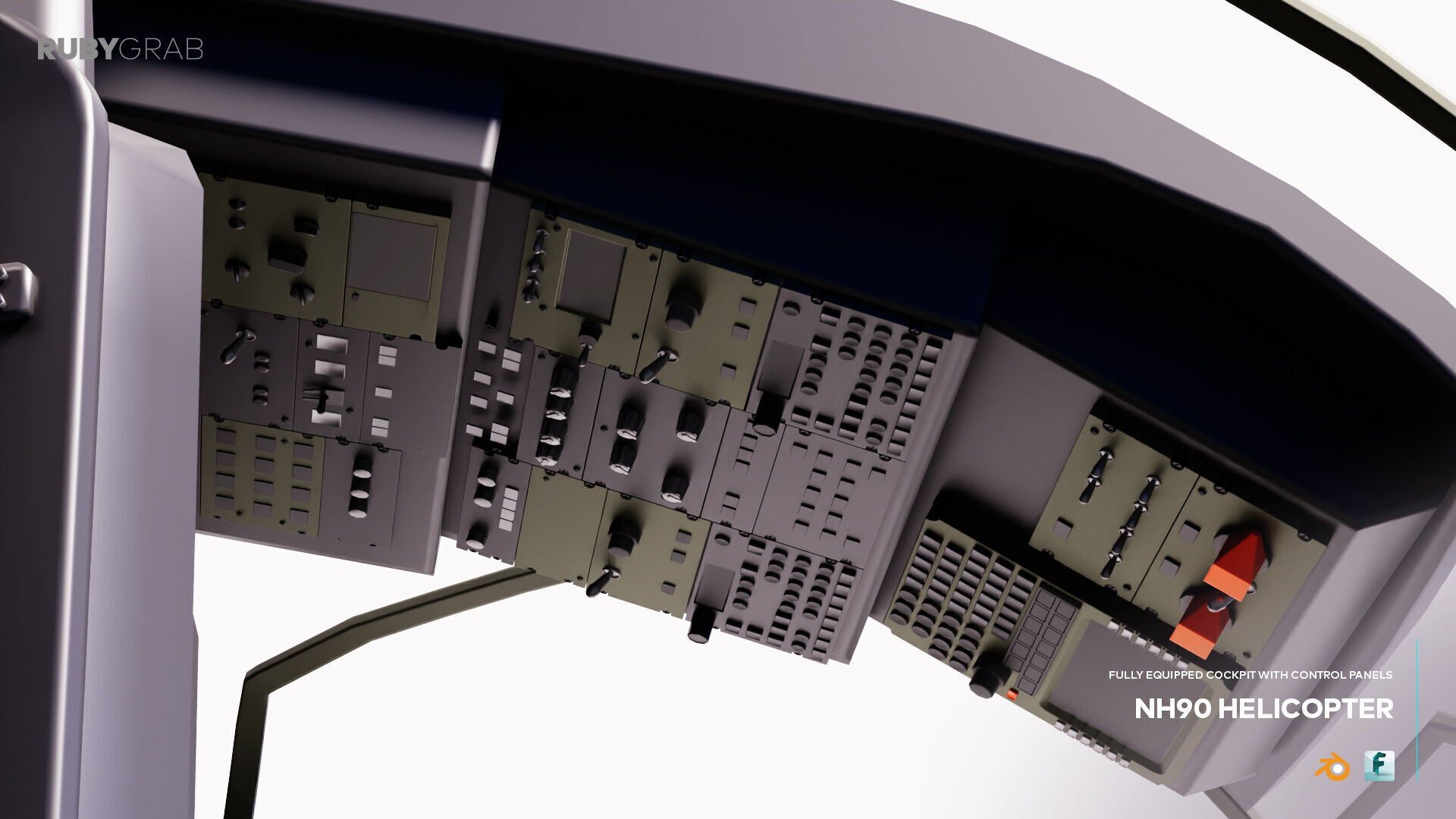 NH90 Tactical Helicopter 3D model_7