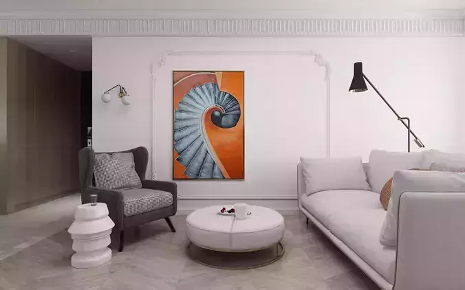 Luxury living room interior