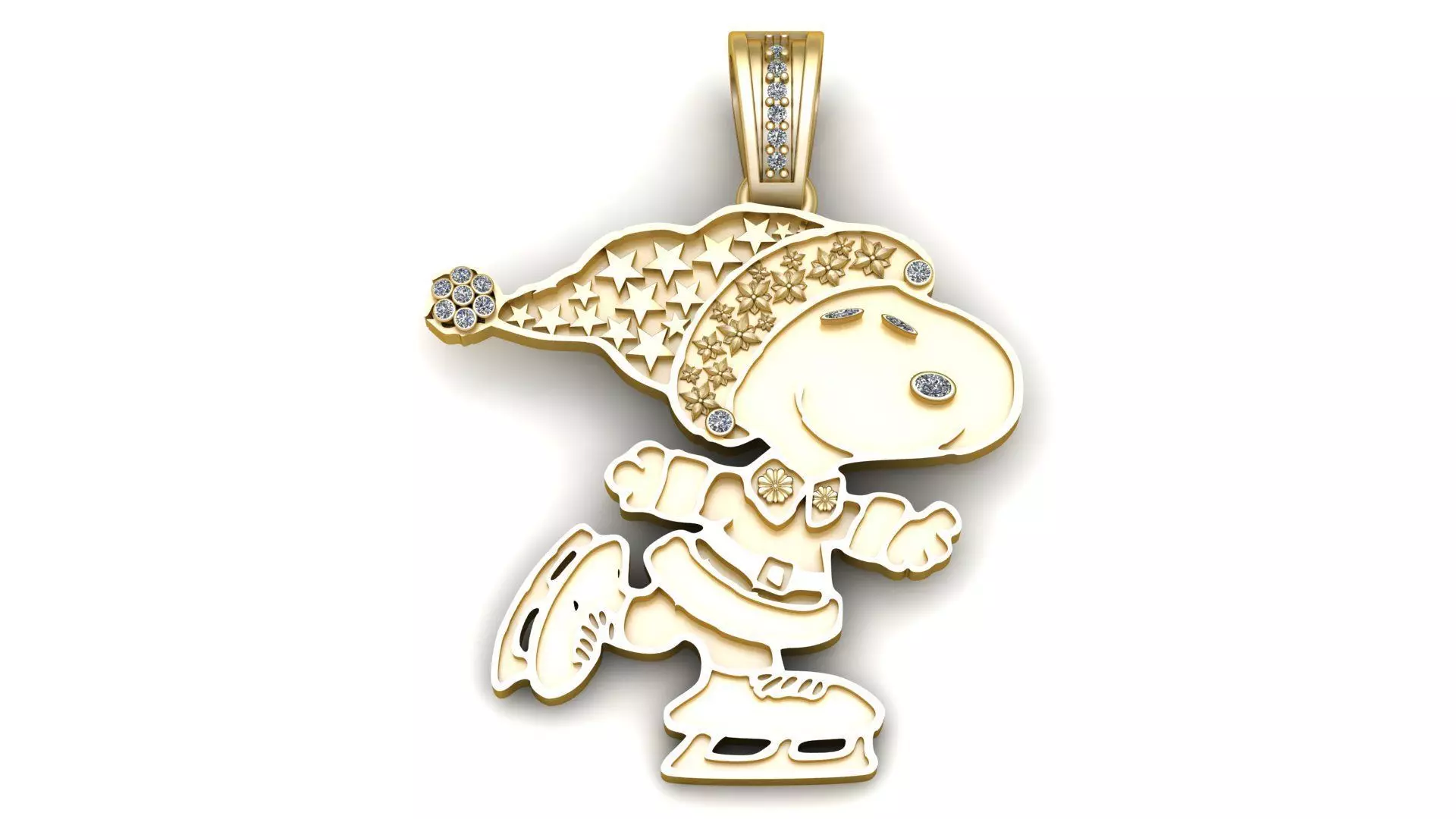 SNOOPY CARTOON PENDANT 3D PRINTABLE MODEL 3D print model