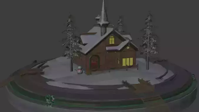 pubg Christmas house
