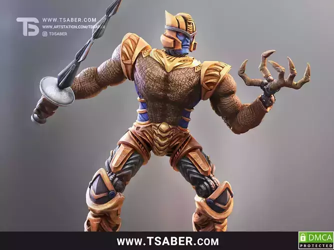 Dino Warrior  3D print model