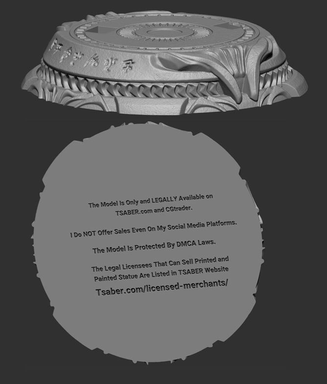 Dino Warrior  3D print model_8