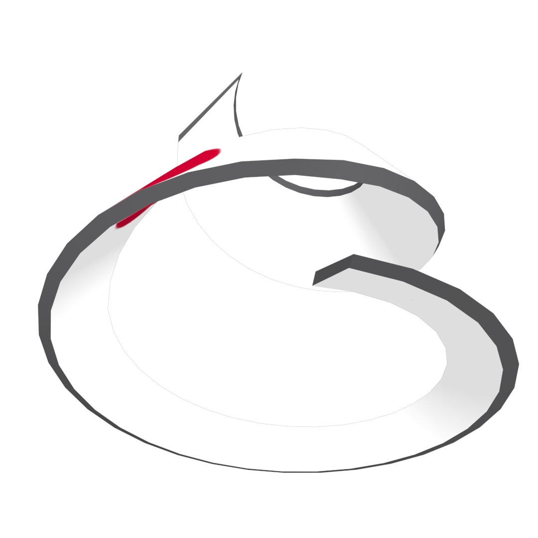 Japan Flag on a double helical spiral structure 3D model_28