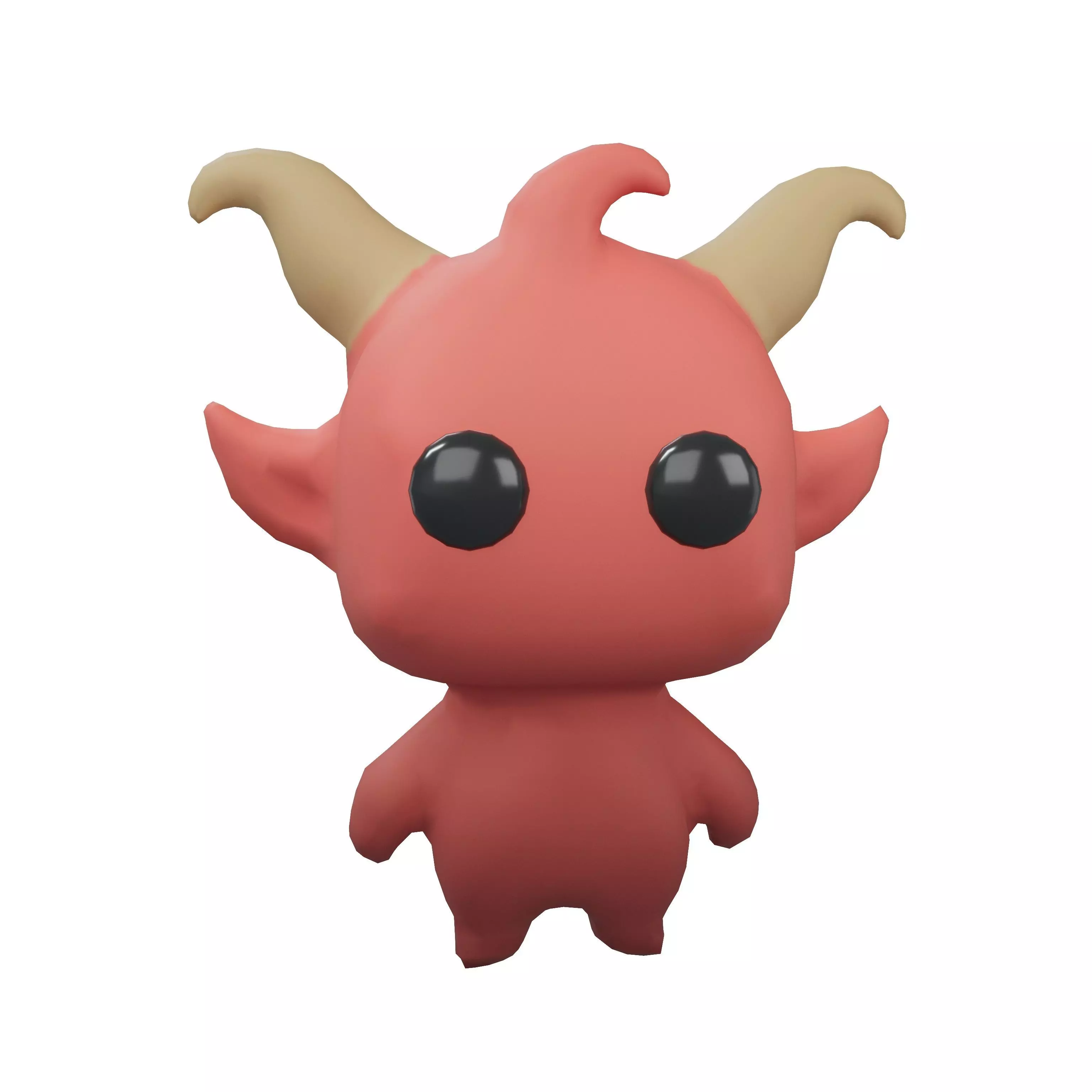 Devil Monster V1 001 Low-poly 3D model_0