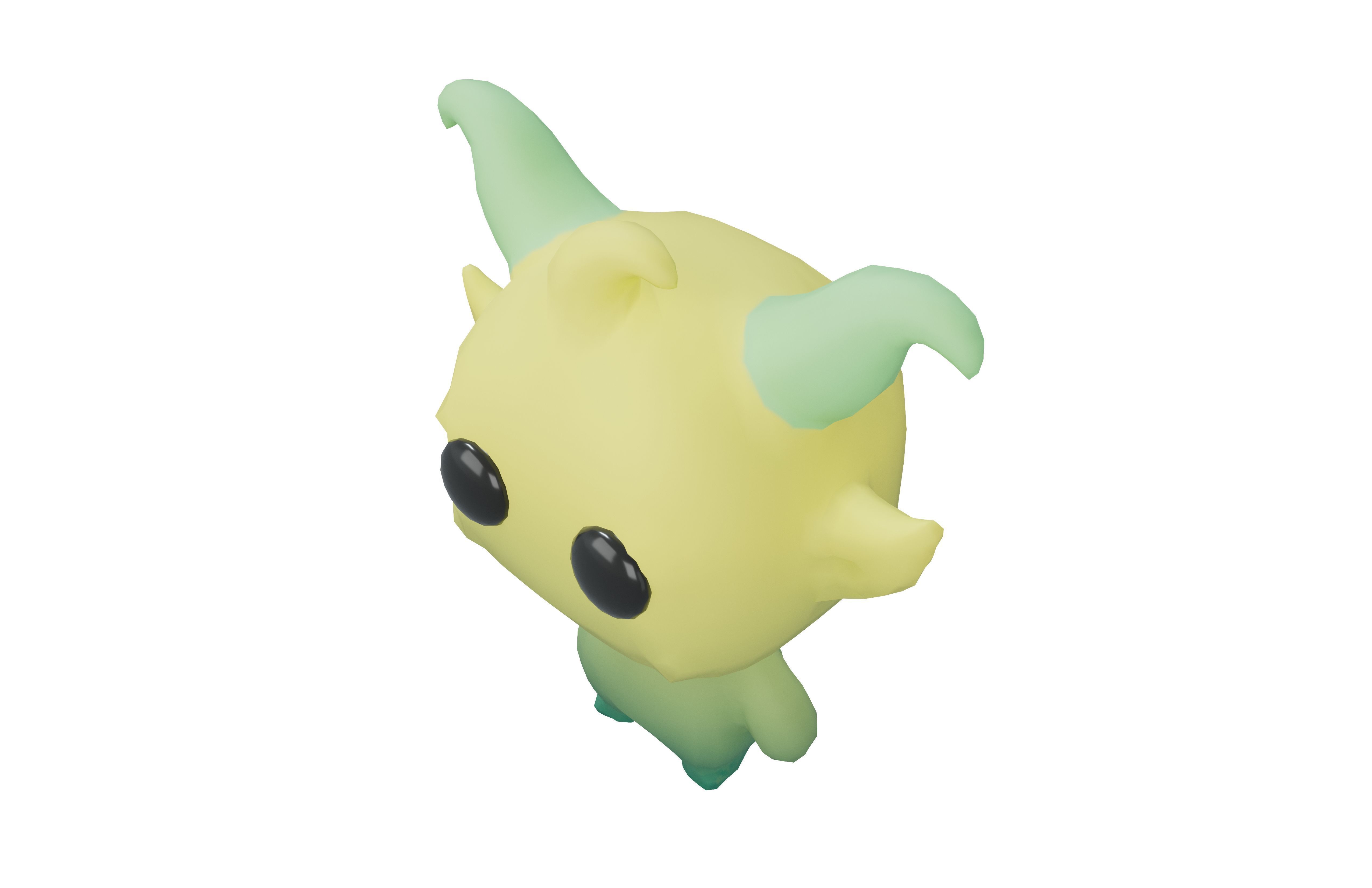 Devil Monster V1 004 Low-poly 3D model_1