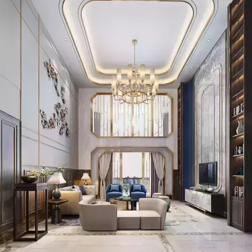 Luxury living room interior