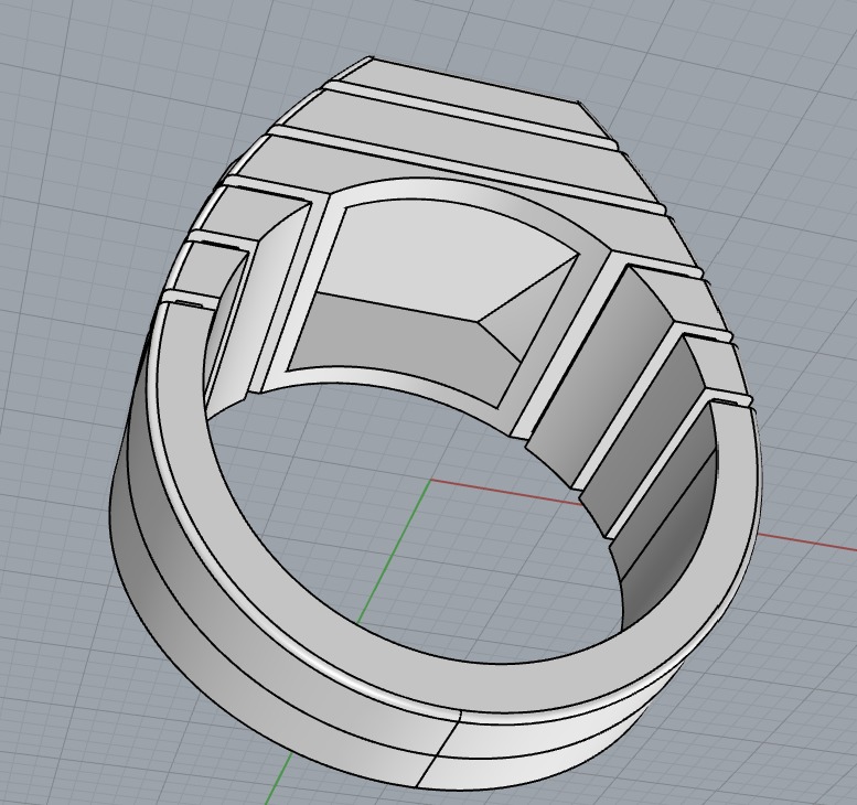 Ring 18mm for man DexNet 3D print model_11