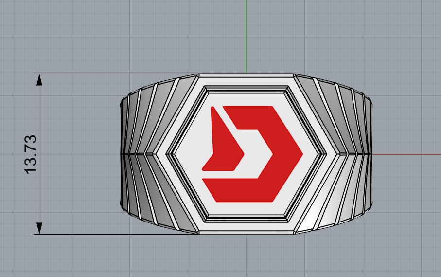 Ring 18mm for man DexNet 3D print model_5