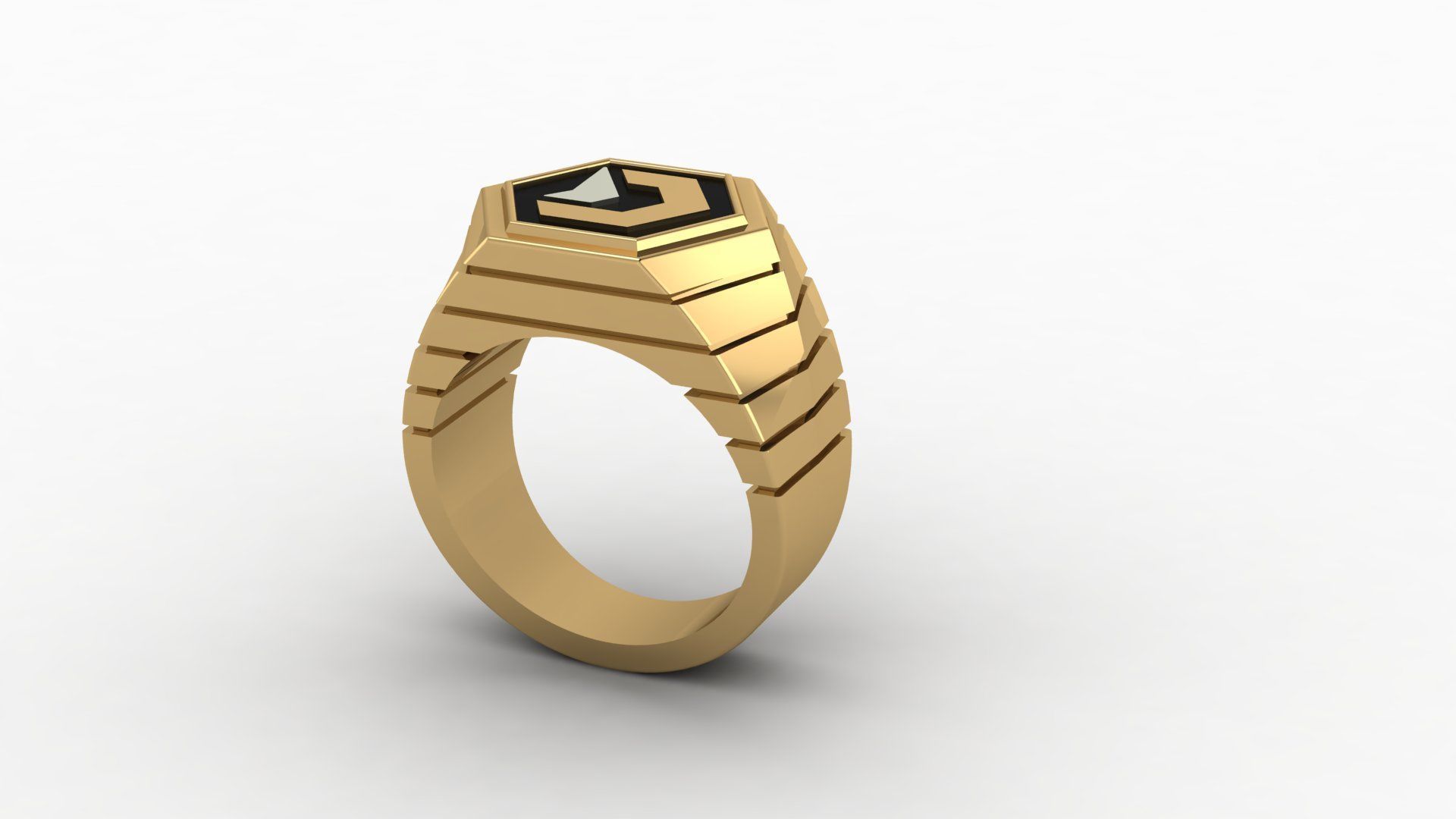 Ring 18mm for man DexNet 3D print model_3