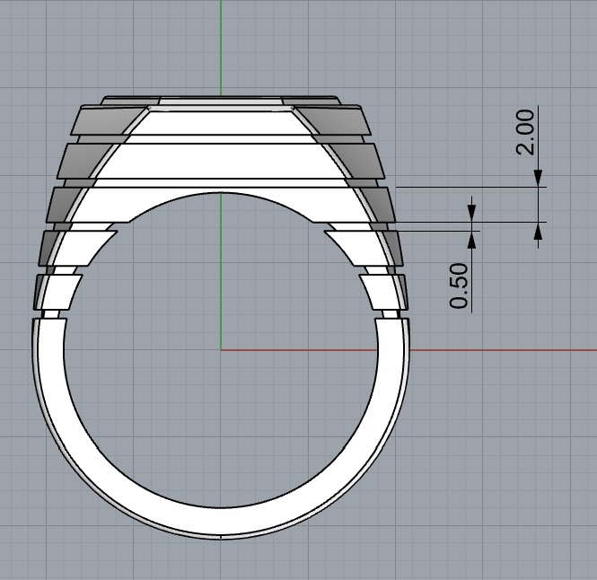 Ring 18mm for man DexNet 3D print model_7