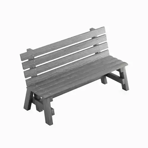 Wooden Outdoor Bench 04