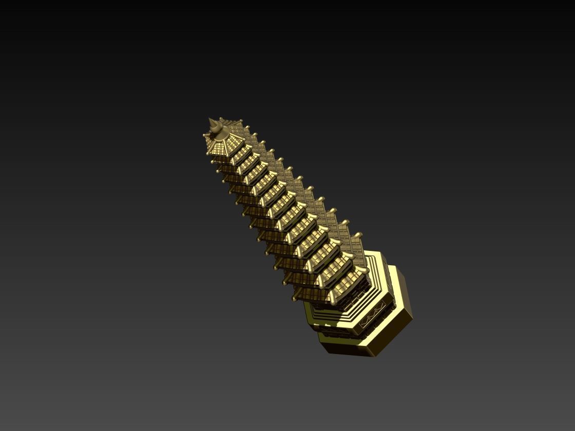 13-Level Wen Chang Pagoda 3D print model_2