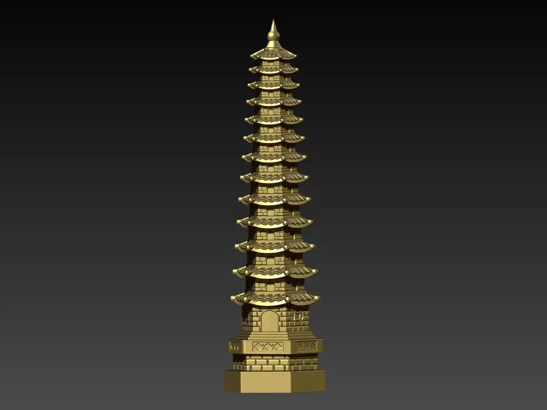 13-Level Wen Chang Pagoda 3D print model_0