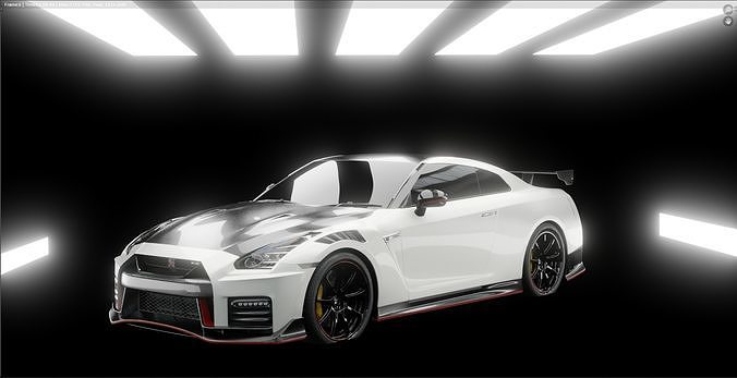 Nissan GTR Model Free 3D model