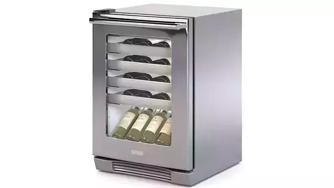 Wine Cooler Low-poly 3D model