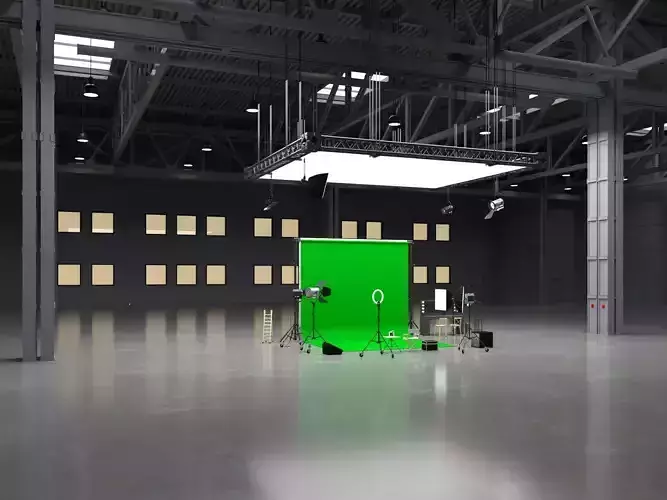 Warehouse Photo Studio 3D model