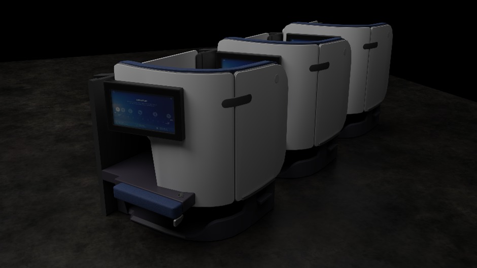 Finnair Business Class Seats 3D model_3