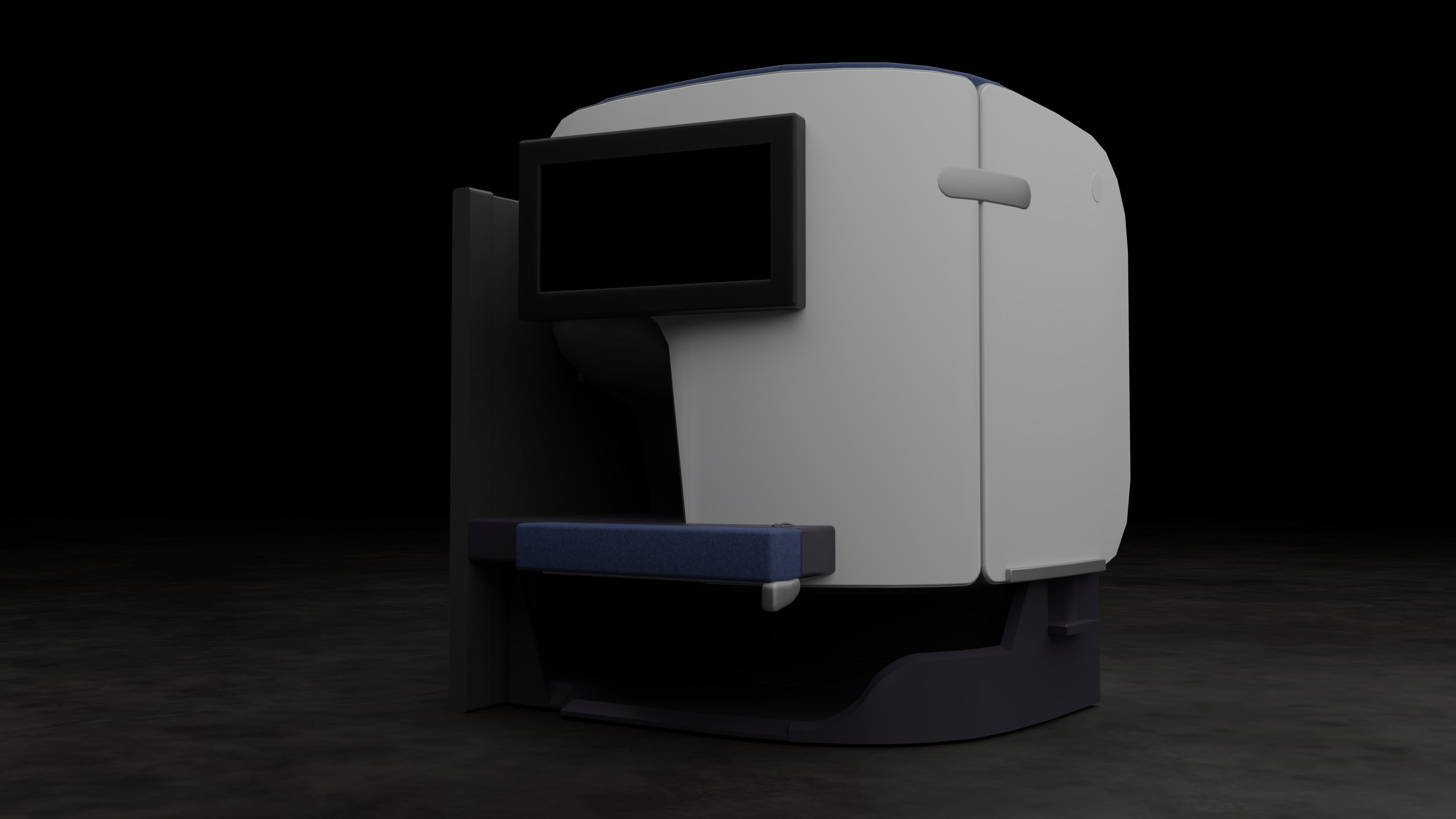 Finnair Business Class Seats 3D model_1