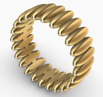 Eternity Ring Texture 3D print model_17