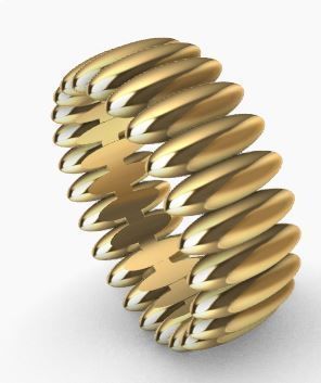 Eternity Ring Texture 3D print model_19
