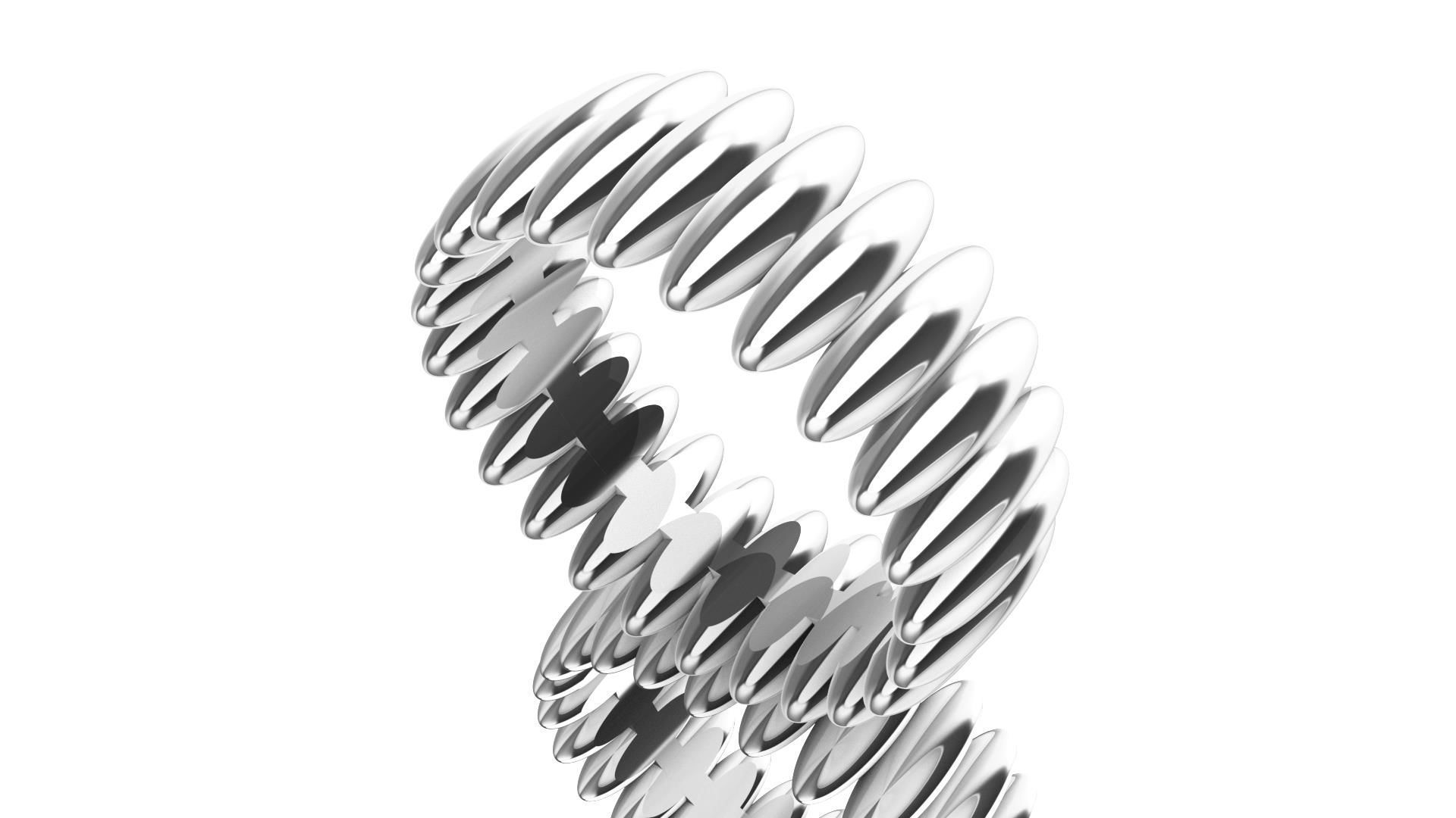 Eternity Ring Texture 3D print model_11