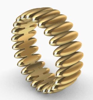 Eternity Ring Texture 3D print model_18