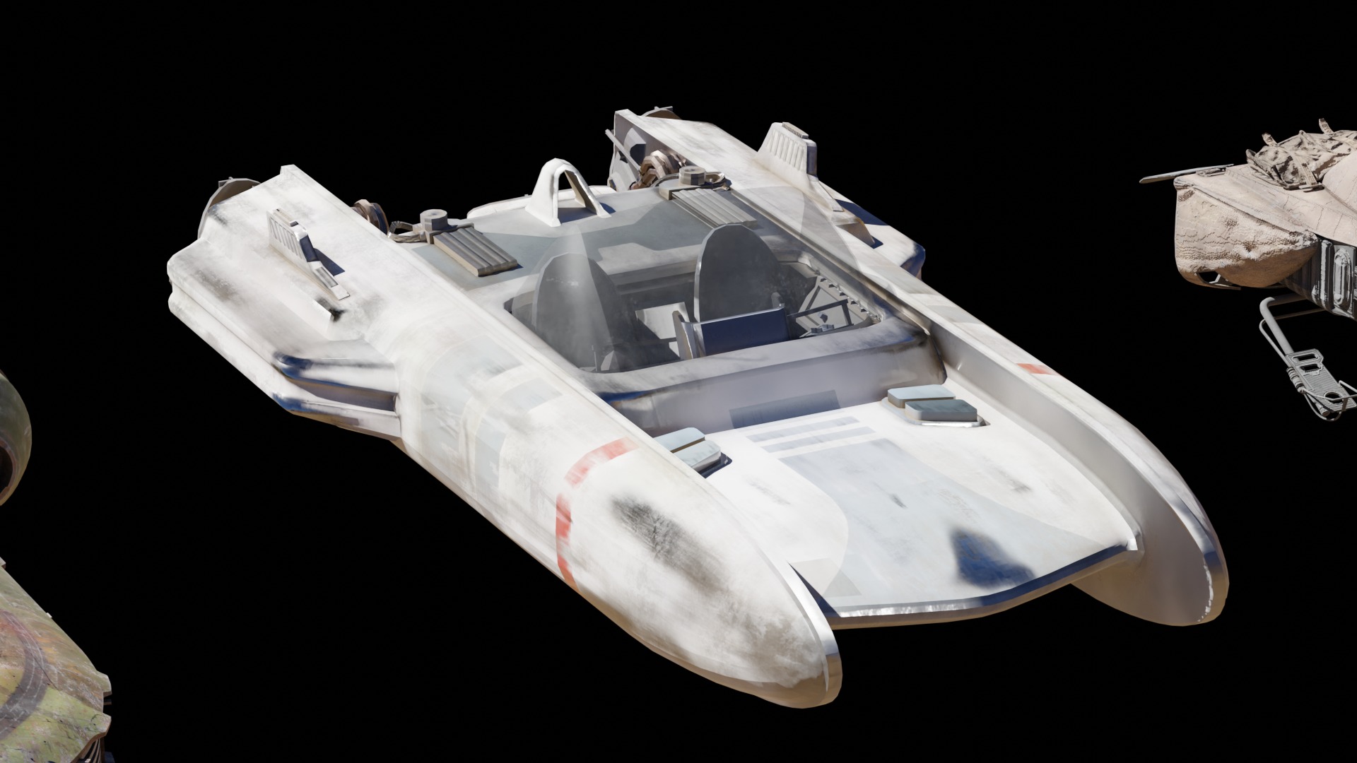 Star Wars Various Vehicles PACK Low-poly 3D model_4