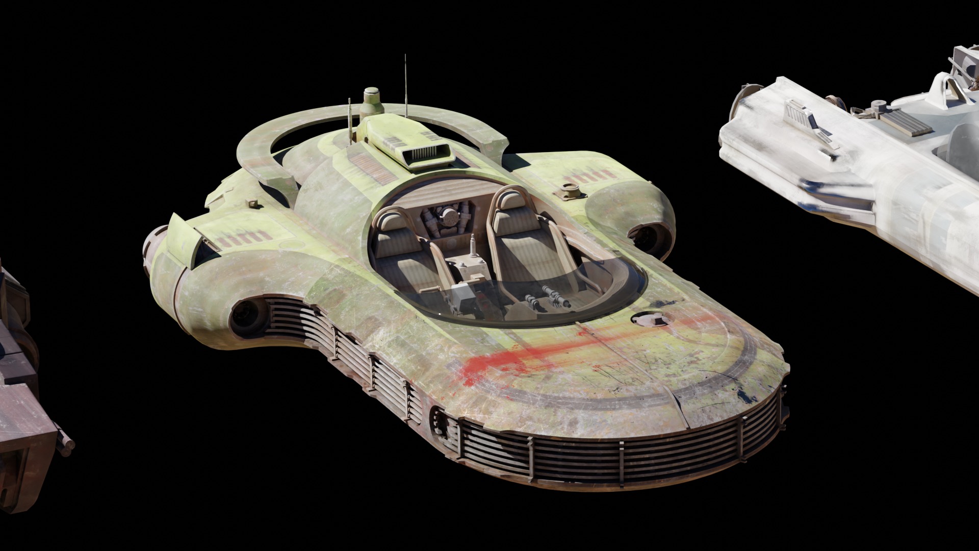 Star Wars Various Vehicles PACK Low-poly 3D model_3
