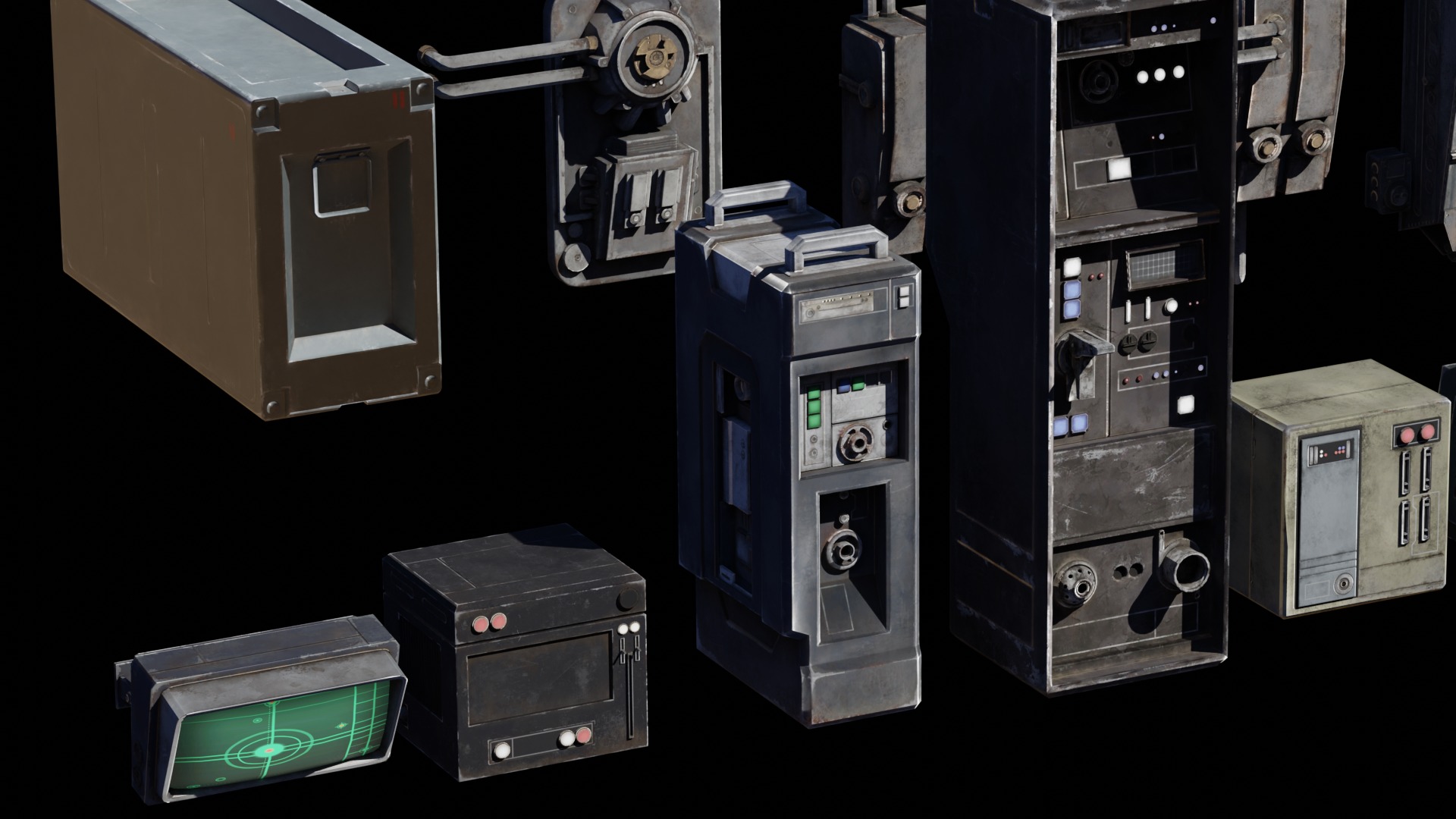 Star Wars Kitbash Low-poly 3D model_5