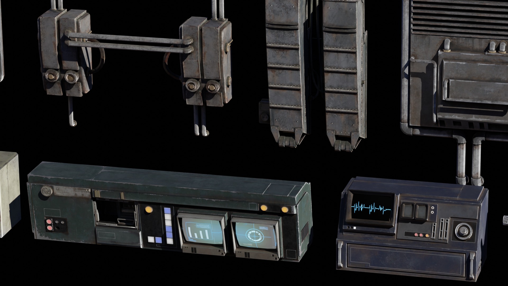 Star Wars Kitbash Low-poly 3D model_6